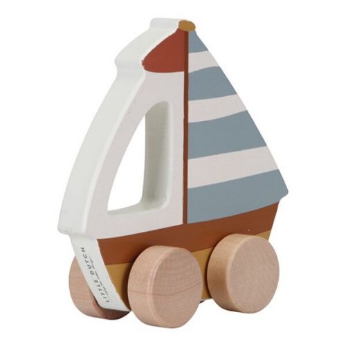 Wooden walk-a-long toys Wooden boat Saylors Bay