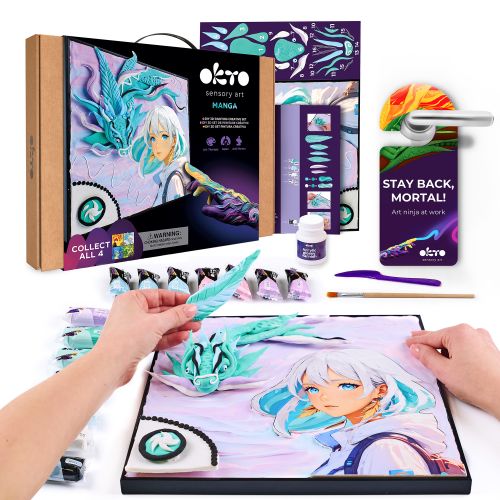 Creative set Modelling clay - 3D painting MANGA Air (29*29 cm)